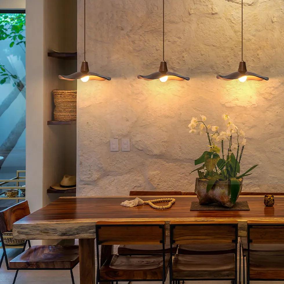 Modern Resin Pendant Light - Unique Lampshade Design for Bedroom, Living Room & Dining Room | Elegant Ceiling Lighting Fixture for Home Decor