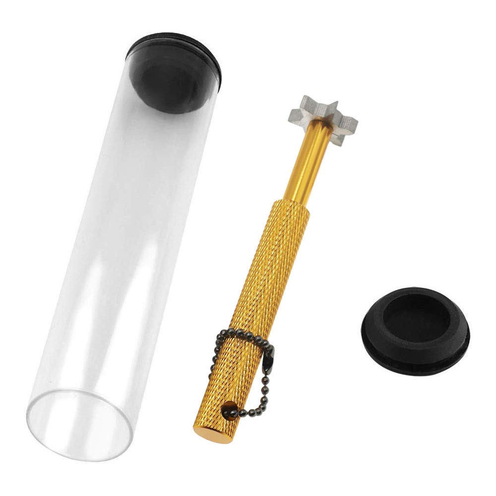 Premium Golf Groove Sharpener Tool with 6 Cutters - Perfect for Iron Sets & Wedge Clubs | Restore Spin & Control on Greens | Ideal for Golf Course Maintenance & Practice Sessions