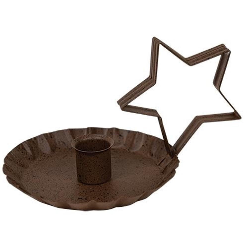 Rusty & Black Finish Star Handle Taper Holder - Vintage Style Tool for Woodworking, Metalworking & DIY Projects - Perfect for Lathe, Drilling & Crafting