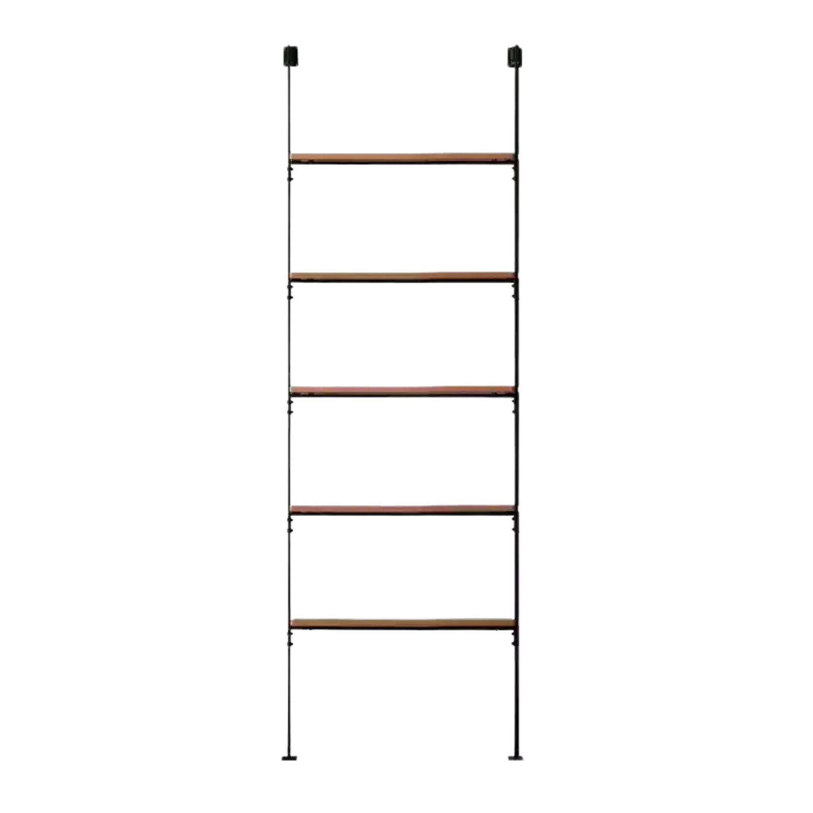 Solid Oak Wood Industrial Style Multi-Tier Storage Shelf - Perfect for Home Office, Garage & Living Room Organization