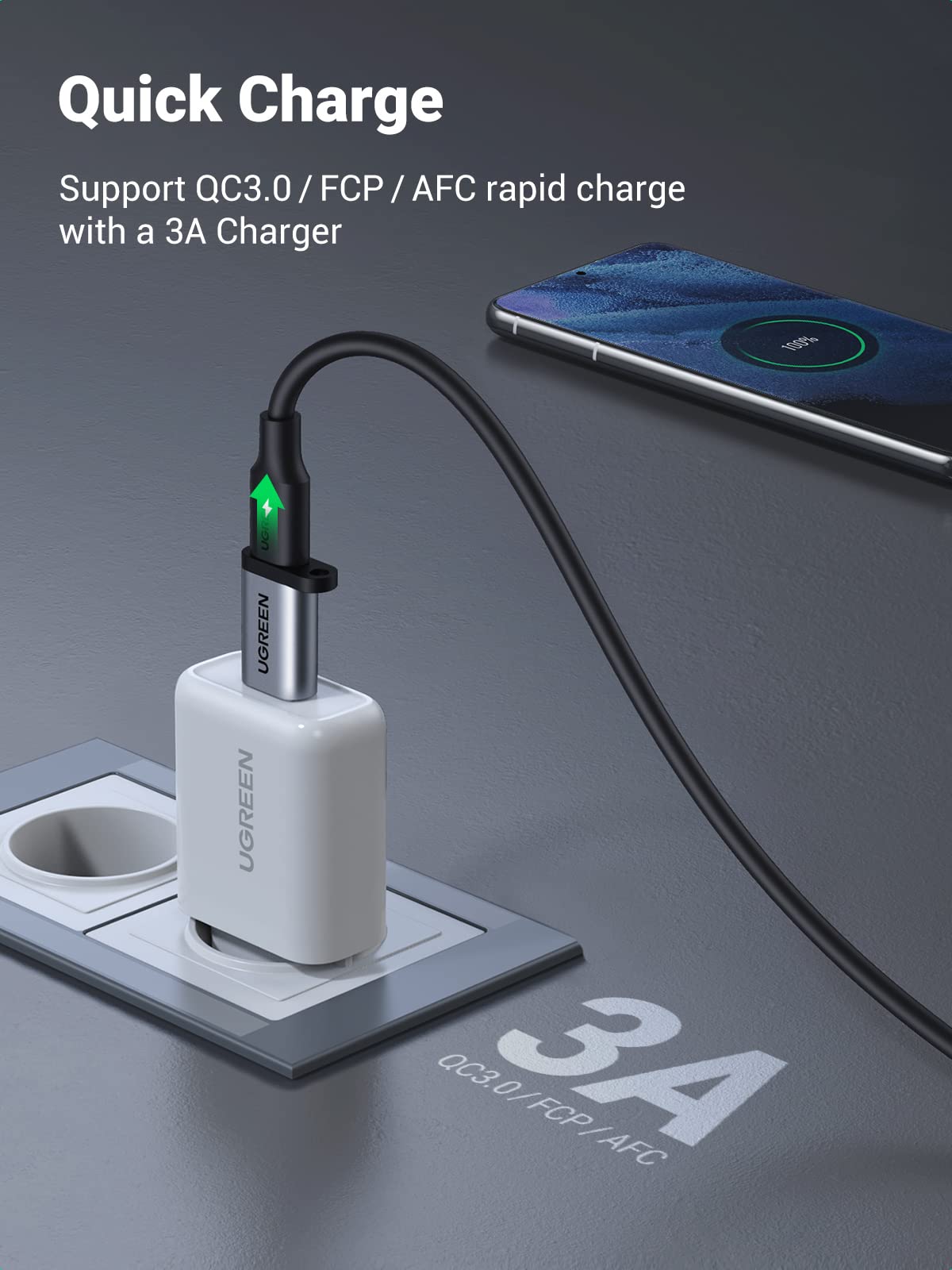 UGREEN USB C to USB 3.1 Adapter with Type C OTG Cable - USB C Female to USB Male Converter for MacBook, iPad Pro, Samsung Galaxy - Perfect for Data Transfer & Charging