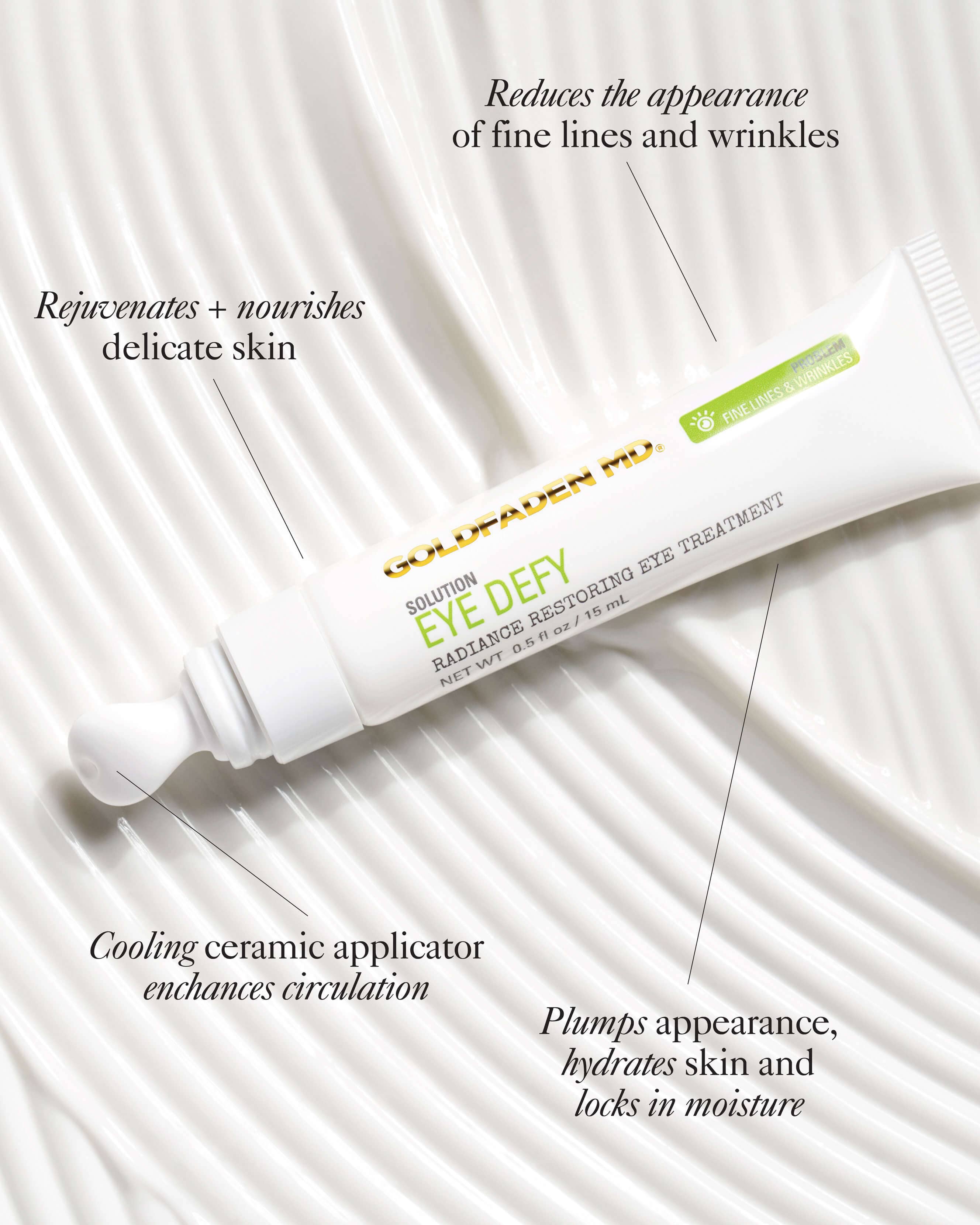 Eye Defy Radiance Restoring Eye Treatment - Dark Circle & Puffiness Reduction for Brighter Eyes | Perfect for Morning Routine & Anti-Aging Skincare
