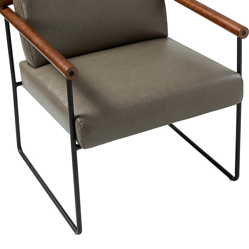 Edurne Modern Armchair with Sturdy Metal Legs - Perfect for Living Room, Office, and Lounge Areas