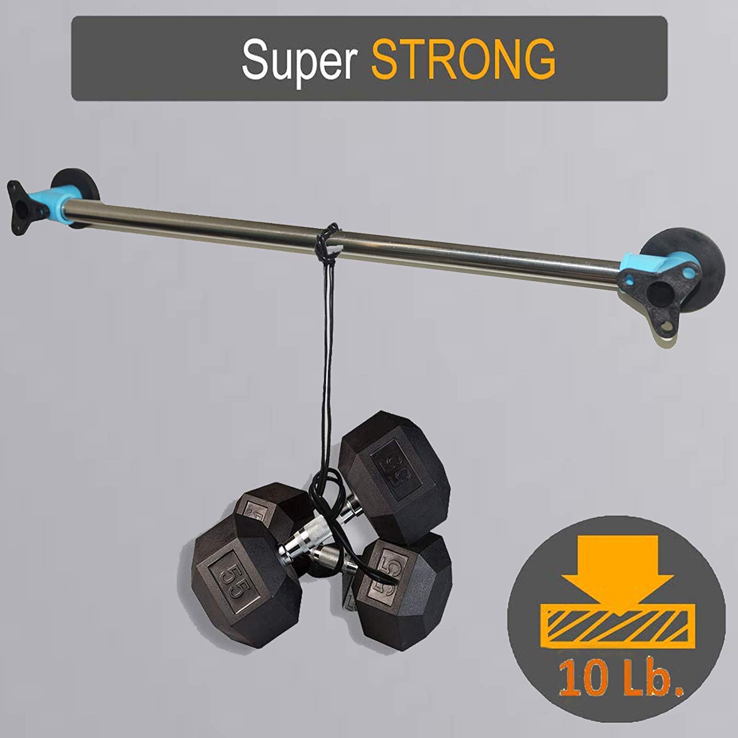 Strong Magnetic Towel Bar - Powerful Removable Towel Holder & Hook for Kitchen, Bathroom, Refrigerator - No Drill No Screw Installation - Perfect for Sink, Shower, Gym & Office Organization