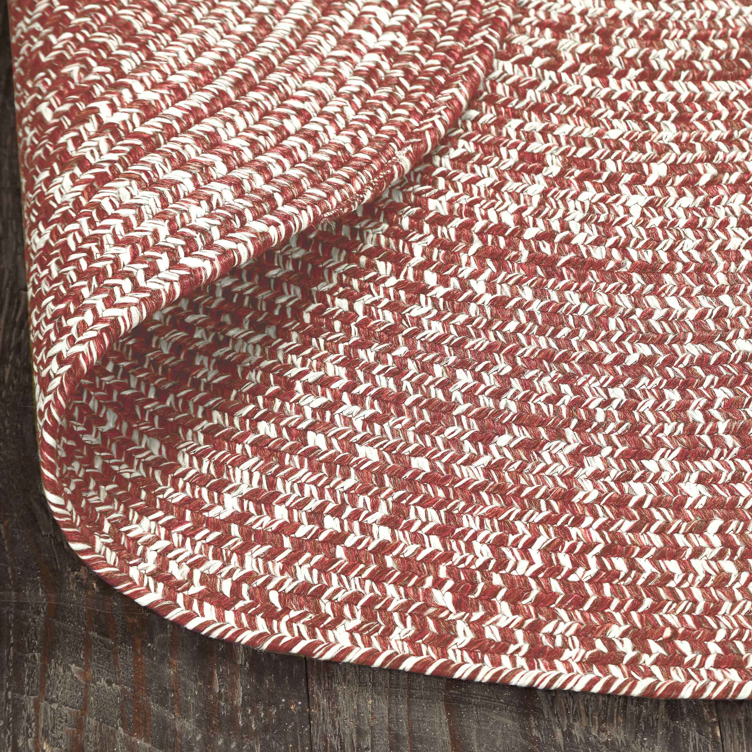 Reversible Braided Area Rug - Non-Slip Two Tone Indoor/Outdoor Rug for Living Room, Bedroom, Patio - Soft & Durable Home Decor