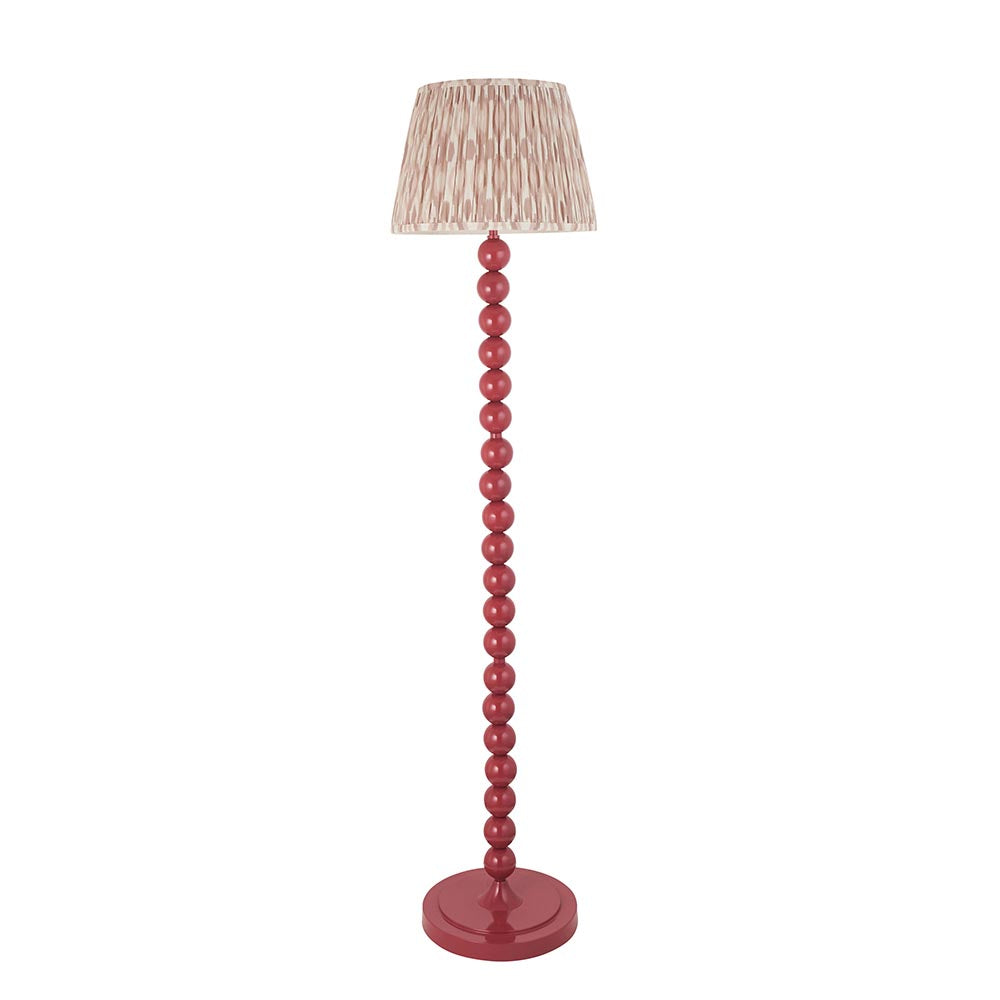 Auralis Ikat Floor Lamp with E27 Socket - Modern Handwoven Design for Living Room, Bedroom & Office Lighting