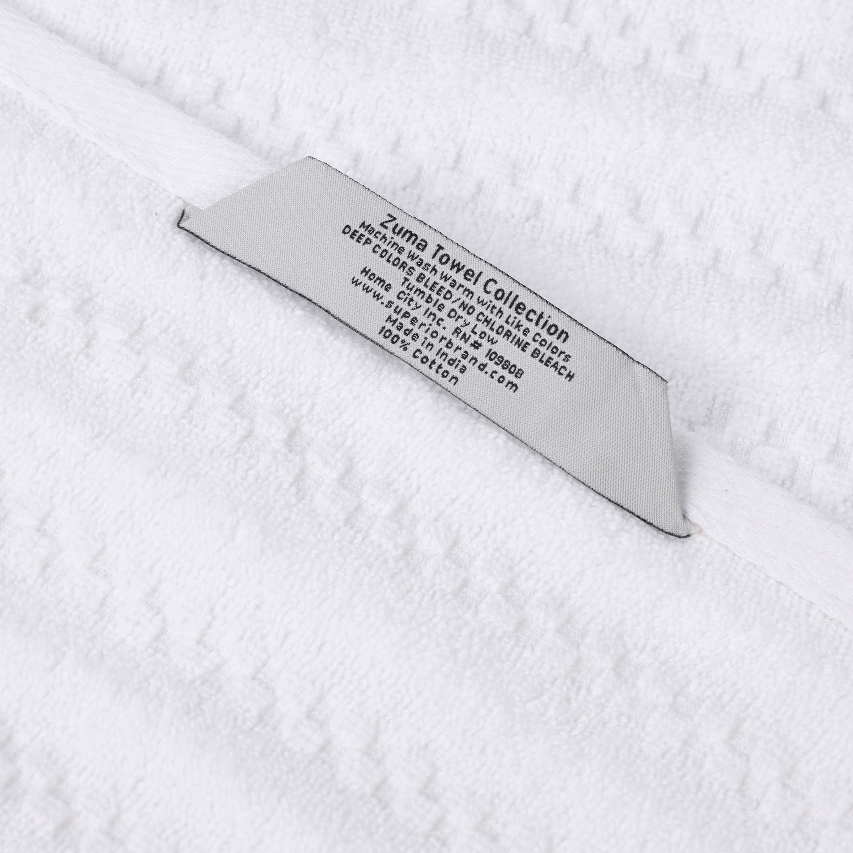 Zuma Zero Twist Cotton Medium Weight Soft Absorbent 6-Piece Bath Towel Set - Premium Luxury Towels for Spa, Bathroom & Beach Use