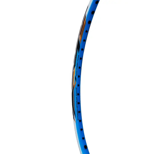 Li Ning IGNITE 8 White & Blue Badminton Racket - Prestrung Professional Shuttlecock Racket for Men & Women | Perfect for Badminton Tournaments & Casual Play | Made in China