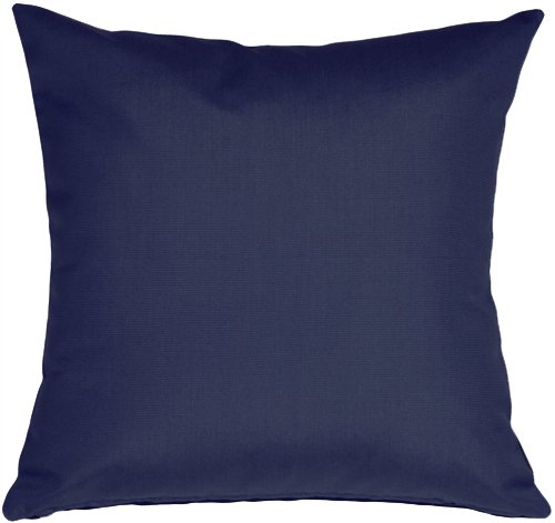 Sunbrella Outdoor Pillow Set of 2 - 20x20 Inches Navy Blue Waterproof Decorative Throw Pillows with Inserts - Perfect for Patio, Poolside & Garden Furniture