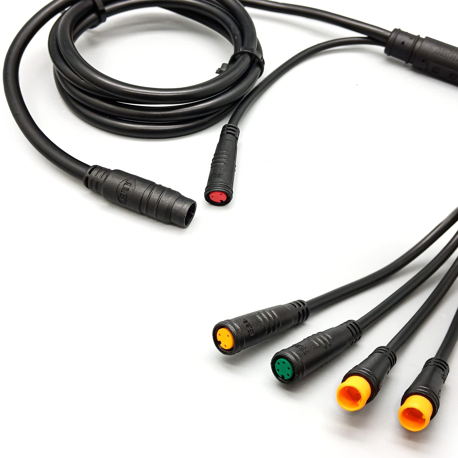 Electric Bike Conversion Kit - Waterproof 1T4/1T5 Controller, E-Brake Throttle, LED Display & Wiring Accessories | Compatible with E-Bike Upgrades | Perfect for Commuting, Mountain Biking & Urban Riding