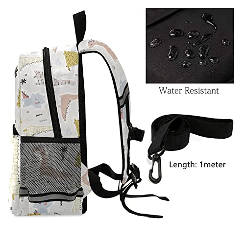 Dinosaur Kids Backpack with Leash - Cute Toddler School Bag for Boys & Girls Ages 3-8 | Perfect for Kindergarten, Preschool, Travel & Daily Use
