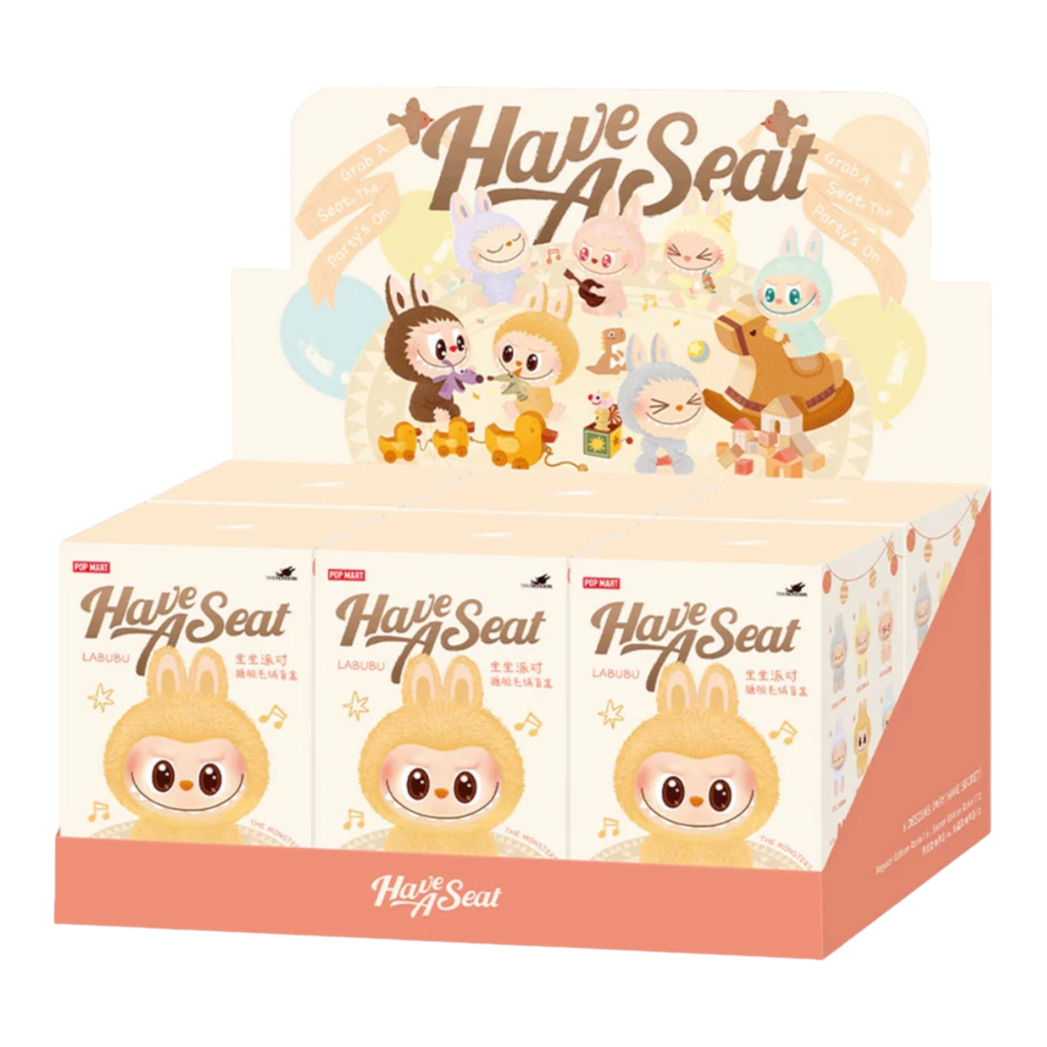 Labubu 'Have a Seat' Vinyl Art Toy by Popmart - Cute Collectible Figure for Home Decor, Office Display & Anime Lover Gift