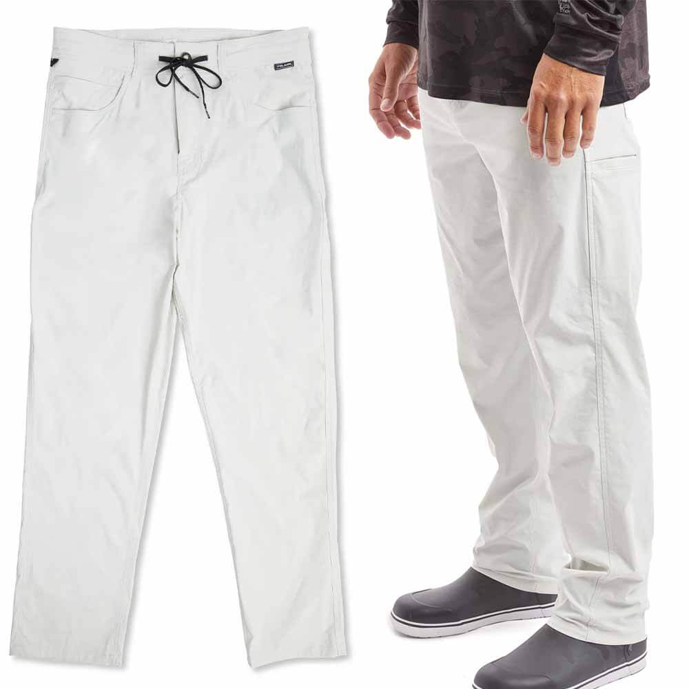 Pelagic Light Grey Traverse Stretch Pants for Men - Comfortable Outdoor Hiking & Travel Trousers - Perfect for Camping, Trekking and Adventure Activities