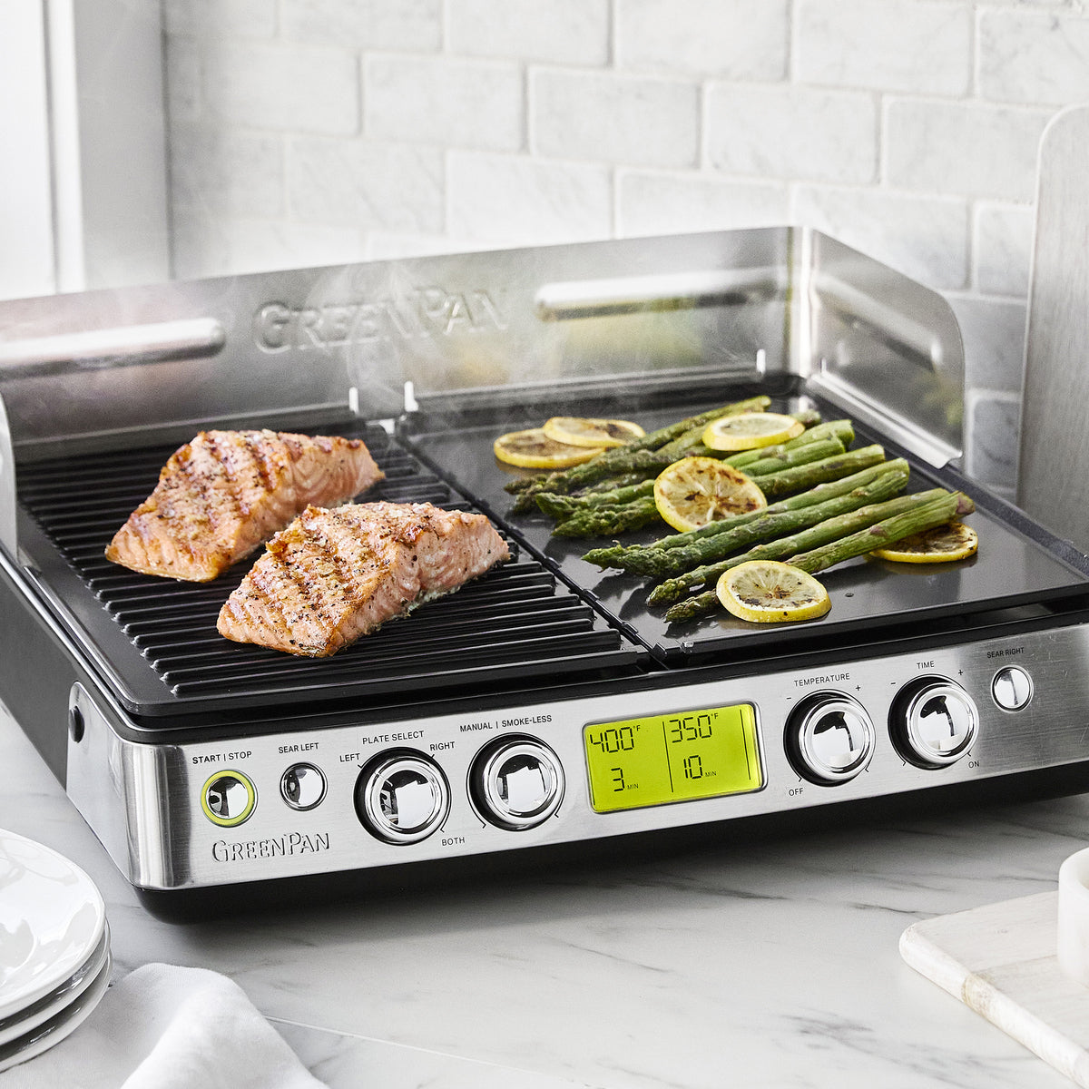 Elite XL Smoke Less Grill & Griddle - Black | Outdoor BBQ, Camping & Backyard Cooking | Perfect for Patio, Tailgating & Picnics