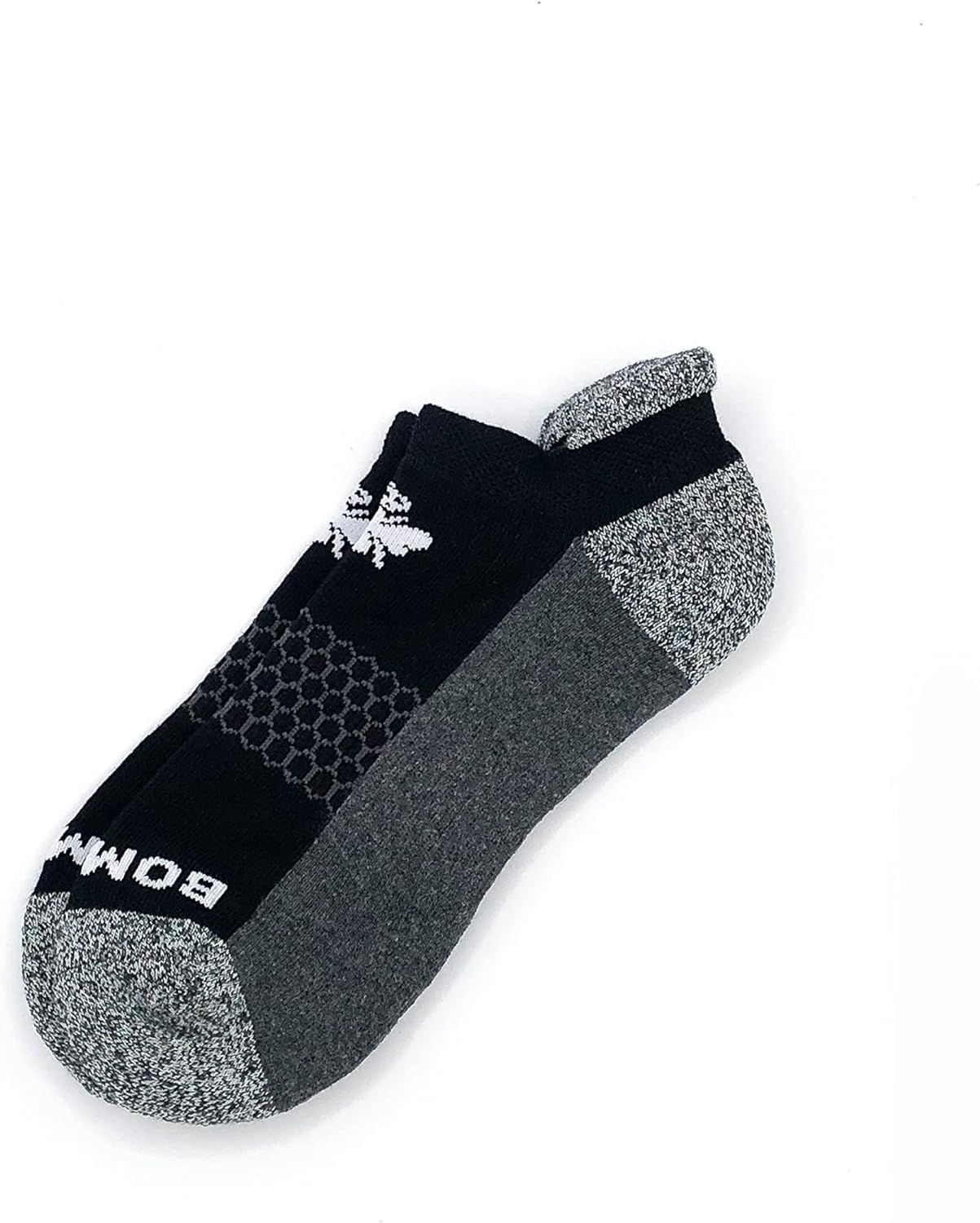 Bombas Women's Originals Comfortable Ankle Socks - Grey Charcoal, Medium Size - Perfect for Running, Yoga & Everyday Wear