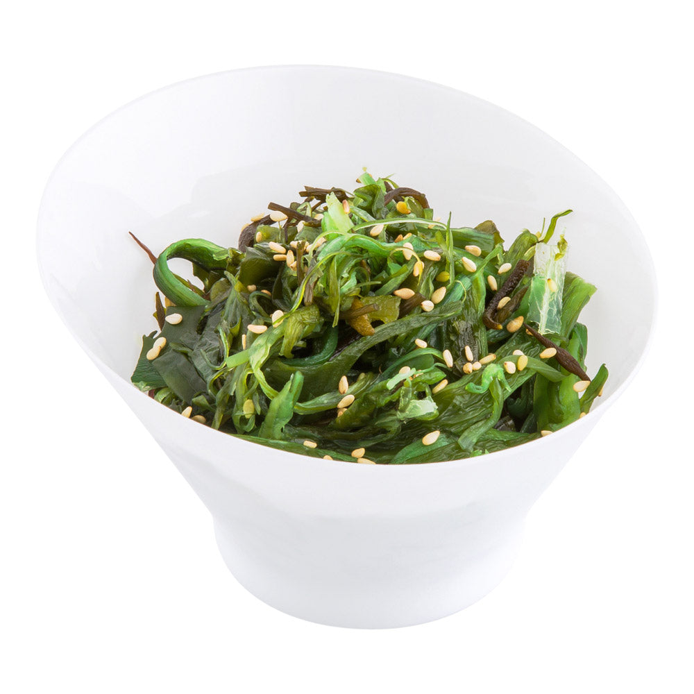 7 oz Round White Plastic Incline Bowl - 4.25