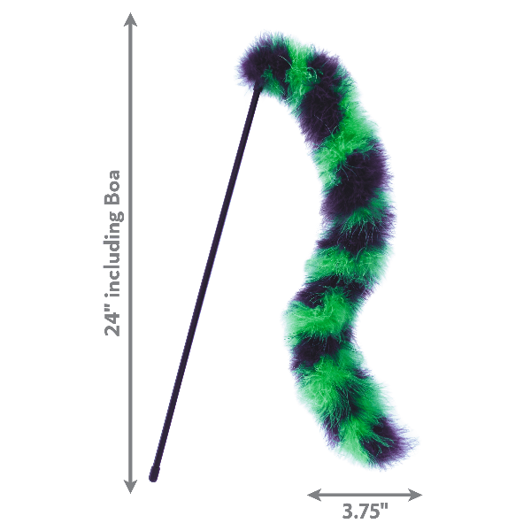 KONG Active Twisted Boa Teaser Cat Toy - Interactive Play for Kittens & Adult Cats - Perfect for Indoor Exercise & Hunting Instincts