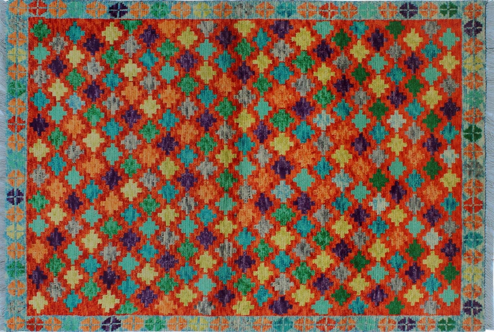 Authentic Noori Rug Baluchi Handmade Area Rug - Red, Traditional Persian Tribal Design - Perfect for Living Room, Bedroom, or Home Decor