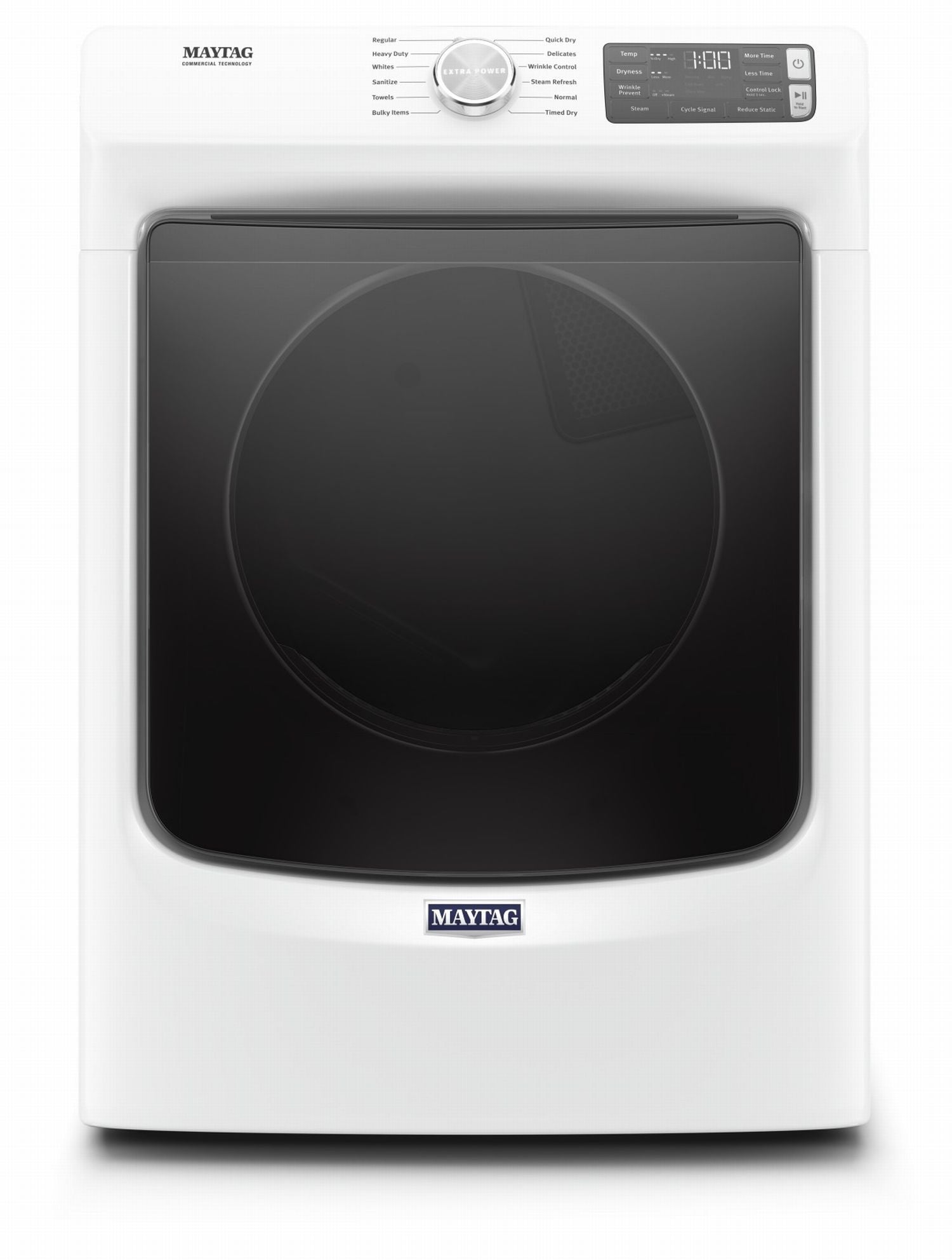 Maytag MGD6630HW 7.3 Cu. Ft. White Gas Dryer - Large Capacity, Energy Efficient for Family Laundry Needs