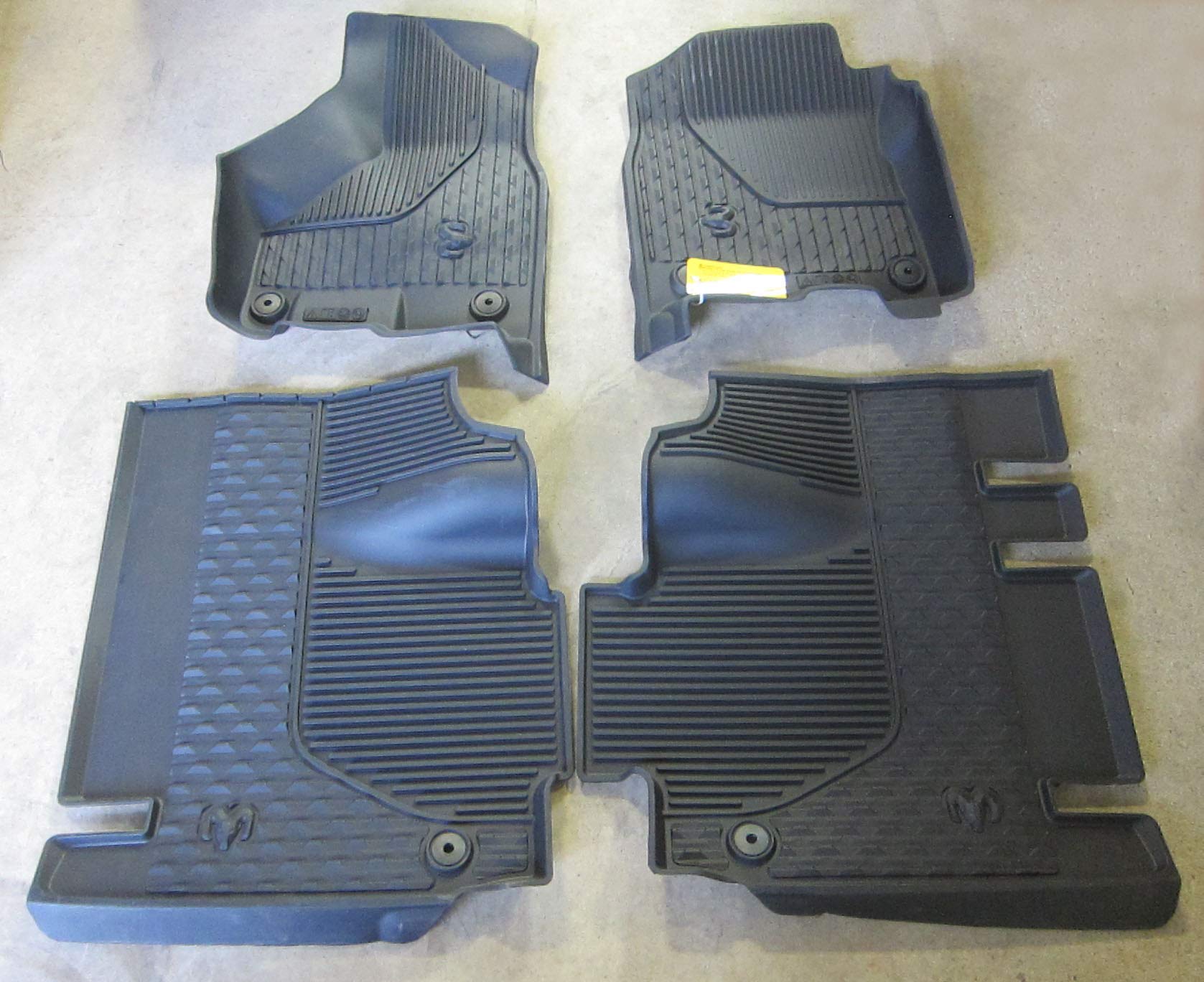 2019-2022 Ram 2500 3500 Heavy Duty All Weather Floor Mats - Premium Custom Fit for Mega Cab with Bench Seats | Durable Protection Against Mud, Snow & Spills | Perfect for Off-Roading, Work Trucks & Winter Driving
