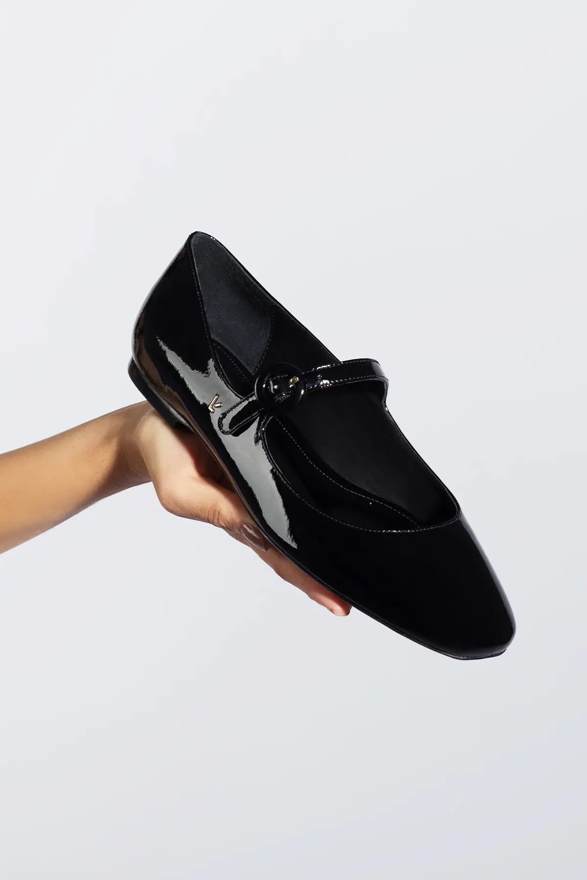 Blair Black Patent Ballet Flats for Women - Comfortable & Stylish Shoes for Work, Office, and Casual Wear