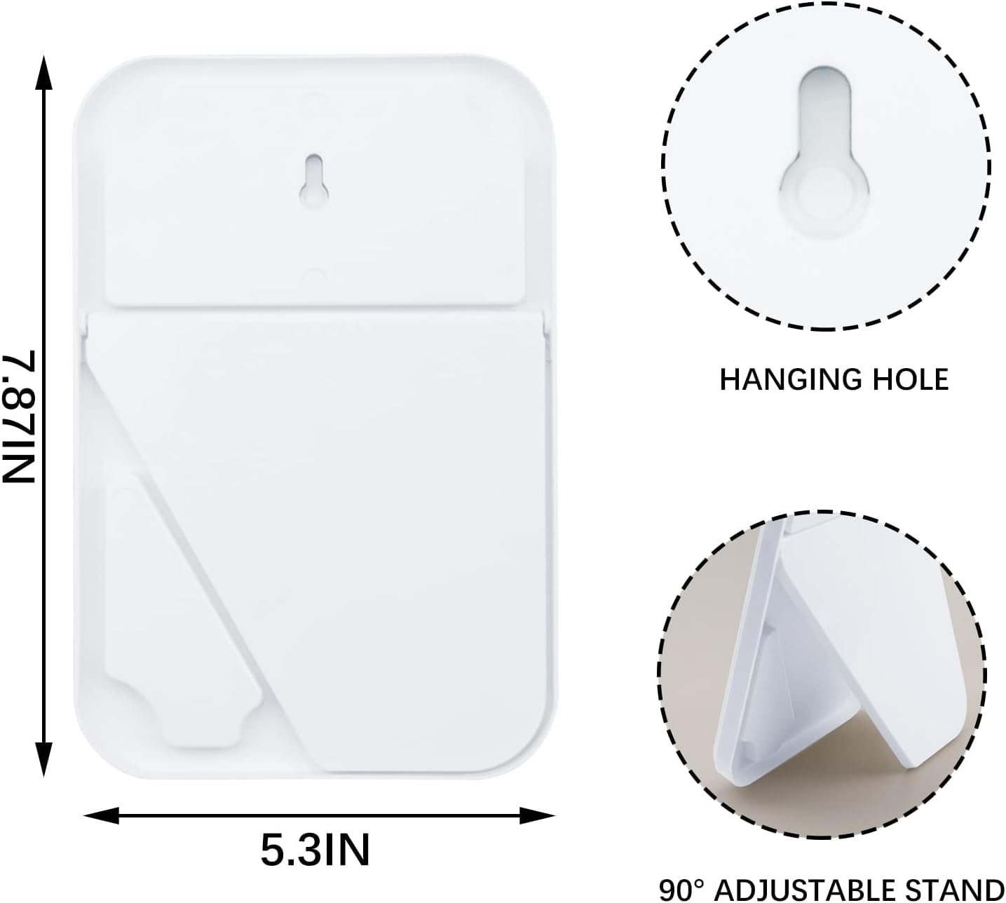 8 Inch LED Desktop Makeup Mirror with Stand - Portable Folding Vanity Mirror for Home & Travel, Wall Mountable, Adjustable Brightness - Perfect for Makeup, Skincare & Hair Styling