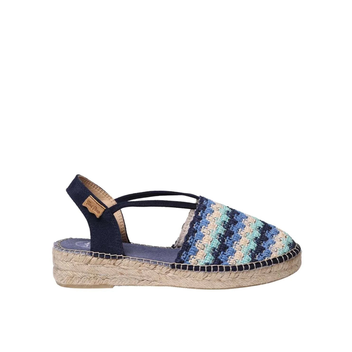 Women's Multicolor Cotton Blend Espadrilles - Emilia Comfortable Summer Slip-On Shoes for Beach, Vacation & Casual Wear