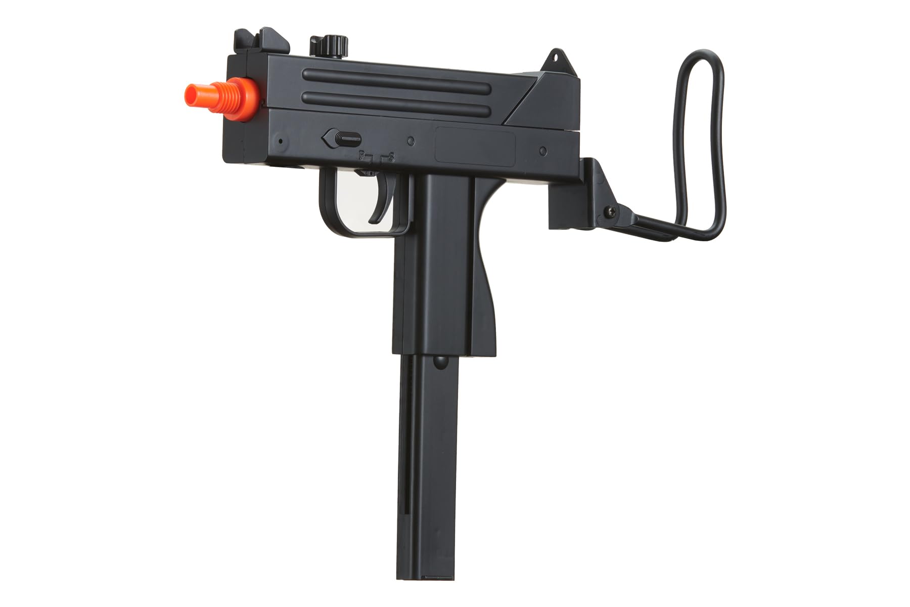 Airsoft Uzi ABS Spring Pistol with Foldable Stock - Realistic Toy Gun for Airsoft Battles, Cosplay Costumes & Film Props | Perfect for Tactical Training, Halloween & Movie Productions