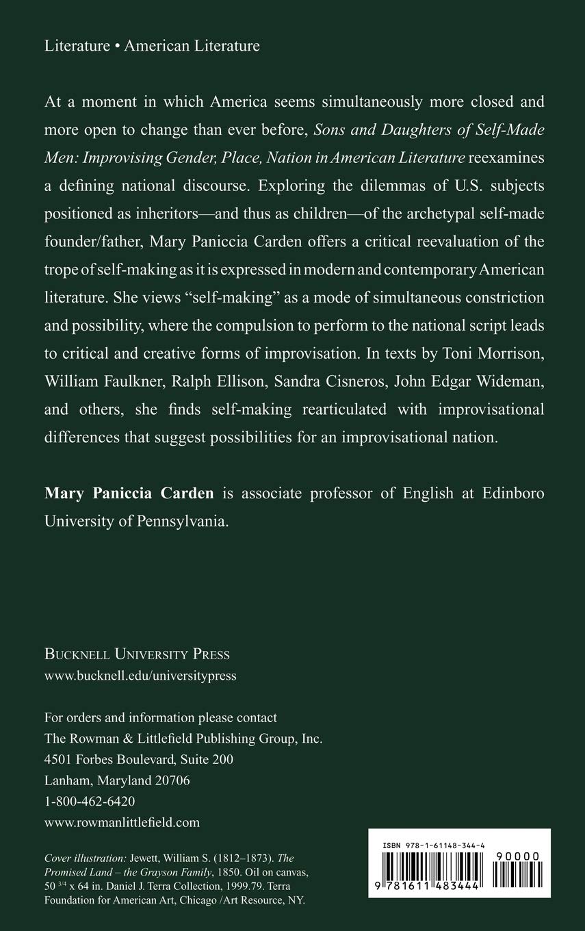 Self-Made Men's Sons and Daughters: Gender, Place & Nation in American Literature - Perfect for Literary Studies & Cultural Analysis