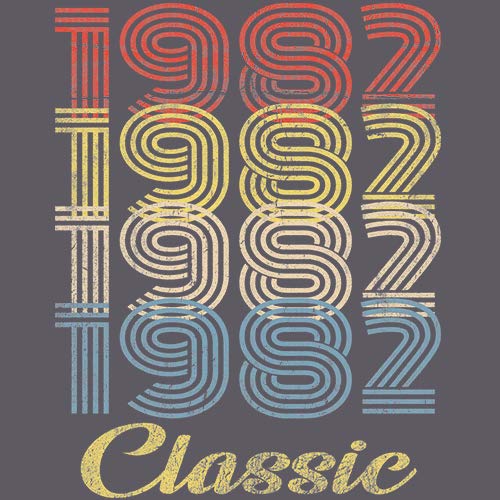 1982 Vintage 43rd Birthday Shirt for Women - Classic Retro Birthday Gift - Perfect for 43rd Birthday Parties & Celebrations