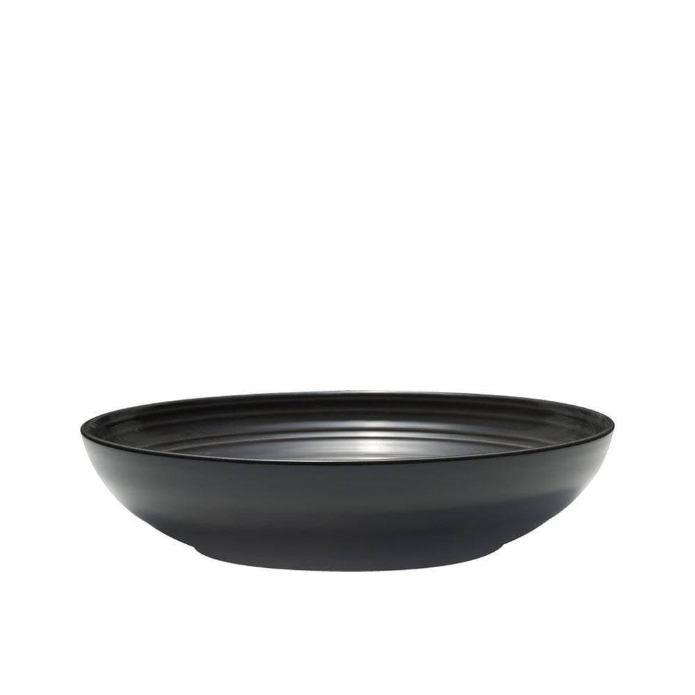 Swirl Black Coupe with Graphite Ombre Accent 16-Piece Dinnerware Set - Service for 4 - Elegant Tableware for Fine Dining, Dinner Parties & Home Decor