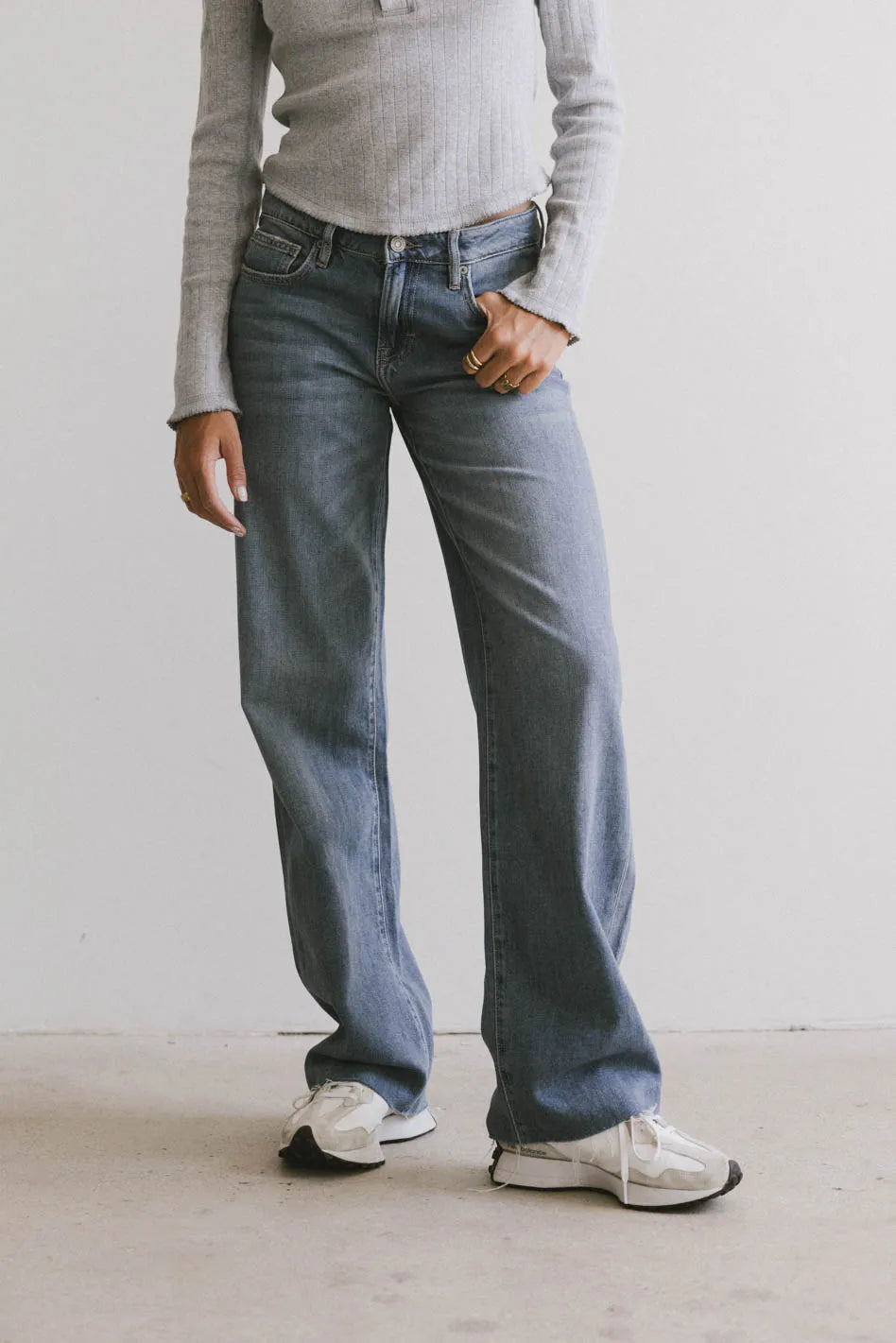 Albany Wide Leg Jeans for Women - High Waist Stretch Denim Pants - Comfortable & Trendy Casual Wear for Everyday Outfits | Perfect for Work, Weekend & Travel