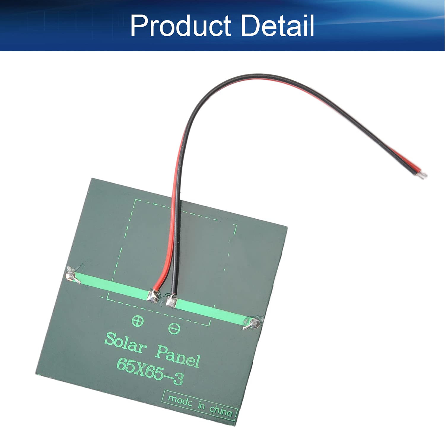 Bettomshin 1Pc 5.5V 0.6W Mini Solar Panel - Polycrystalline Solar Cell for DIY Projects, Light Electric Toys, Solar Battery Chargers & Solar System Kits (2.56