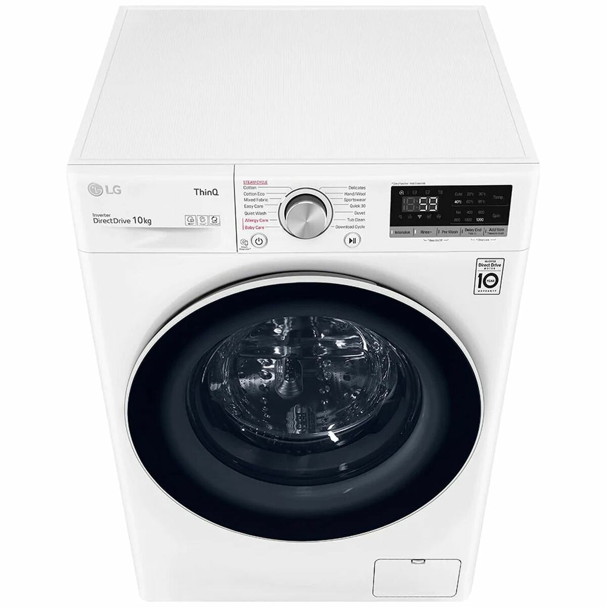 LG 10kg Front Load Washing Machine with Steam Function - WV5 1410W - Energy Efficient Large Capacity Washer for Home & Laundry Room | Perfect for Families, Apartments & Small Spaces