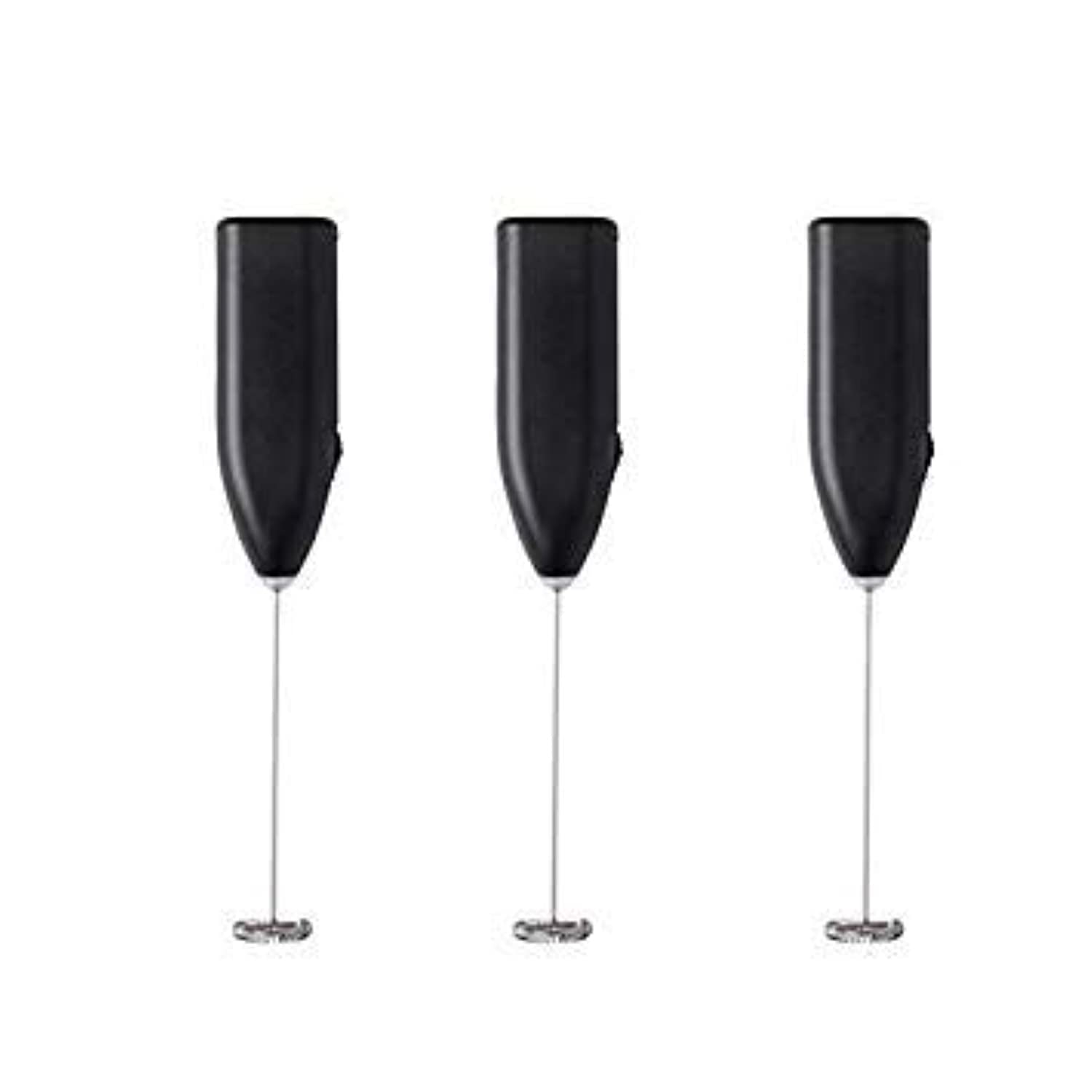 IKEA Electric Milk Frother Black (3 Pack) - Perfect for Lattes, Cappuccinos & Hot Chocolate at Home or Office
