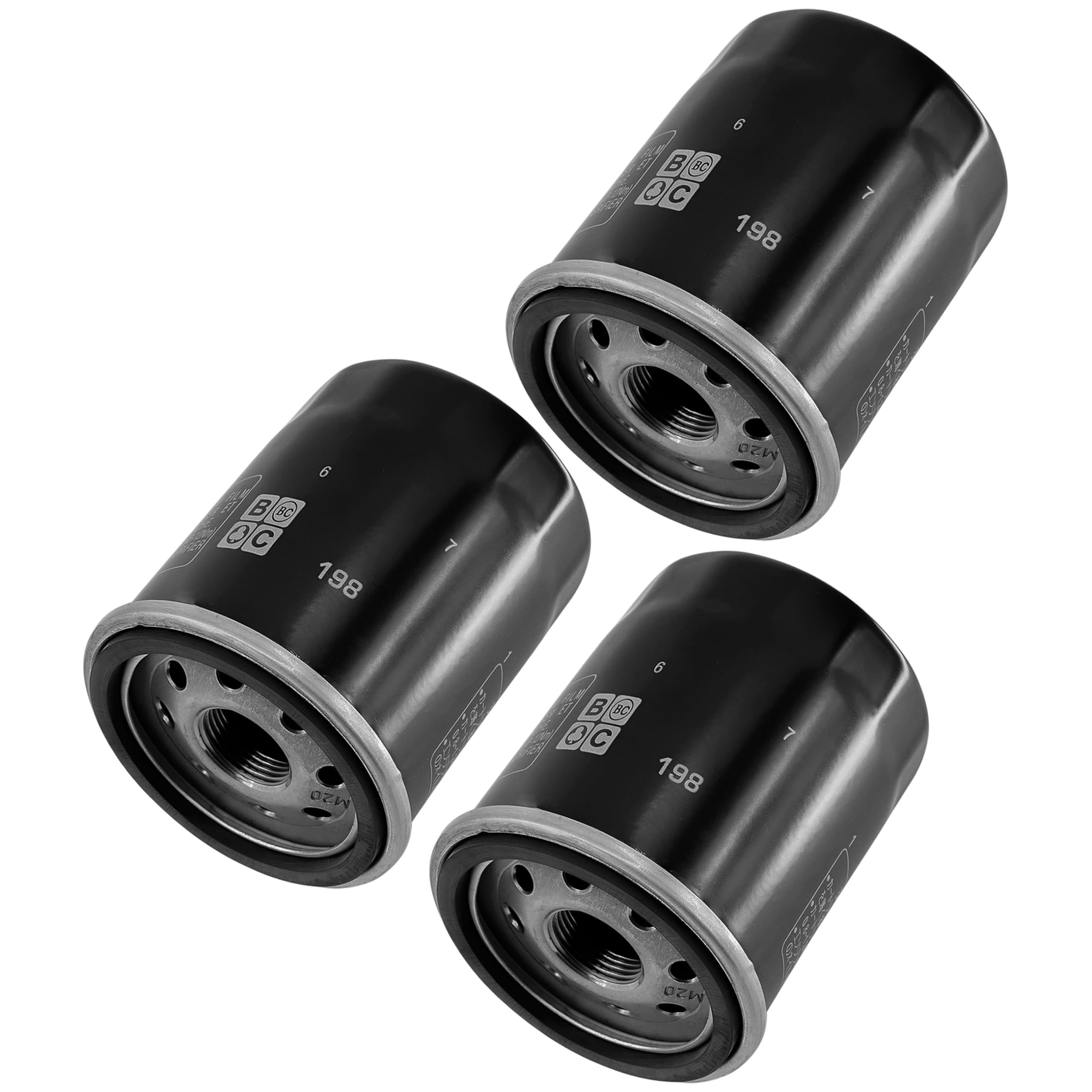 Caltric 3 Pack Oil Filter Compatible with Polaris Ranger RZR 4 800 Edition 760 (2010-2012) - High Performance Replacement Oil Filters for Off-Road ATV & UTV Maintenance