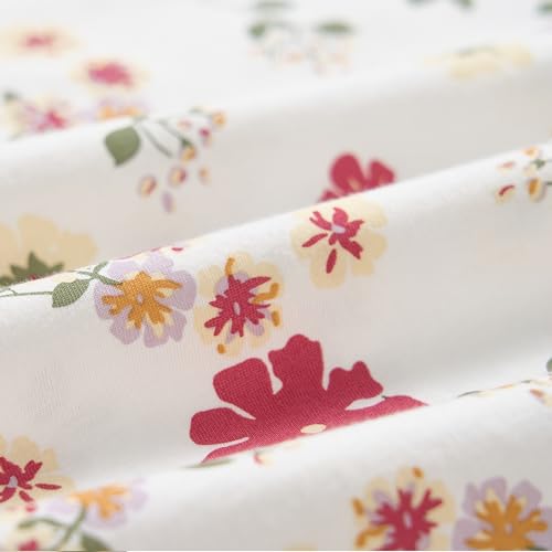 Red Flower on Cream