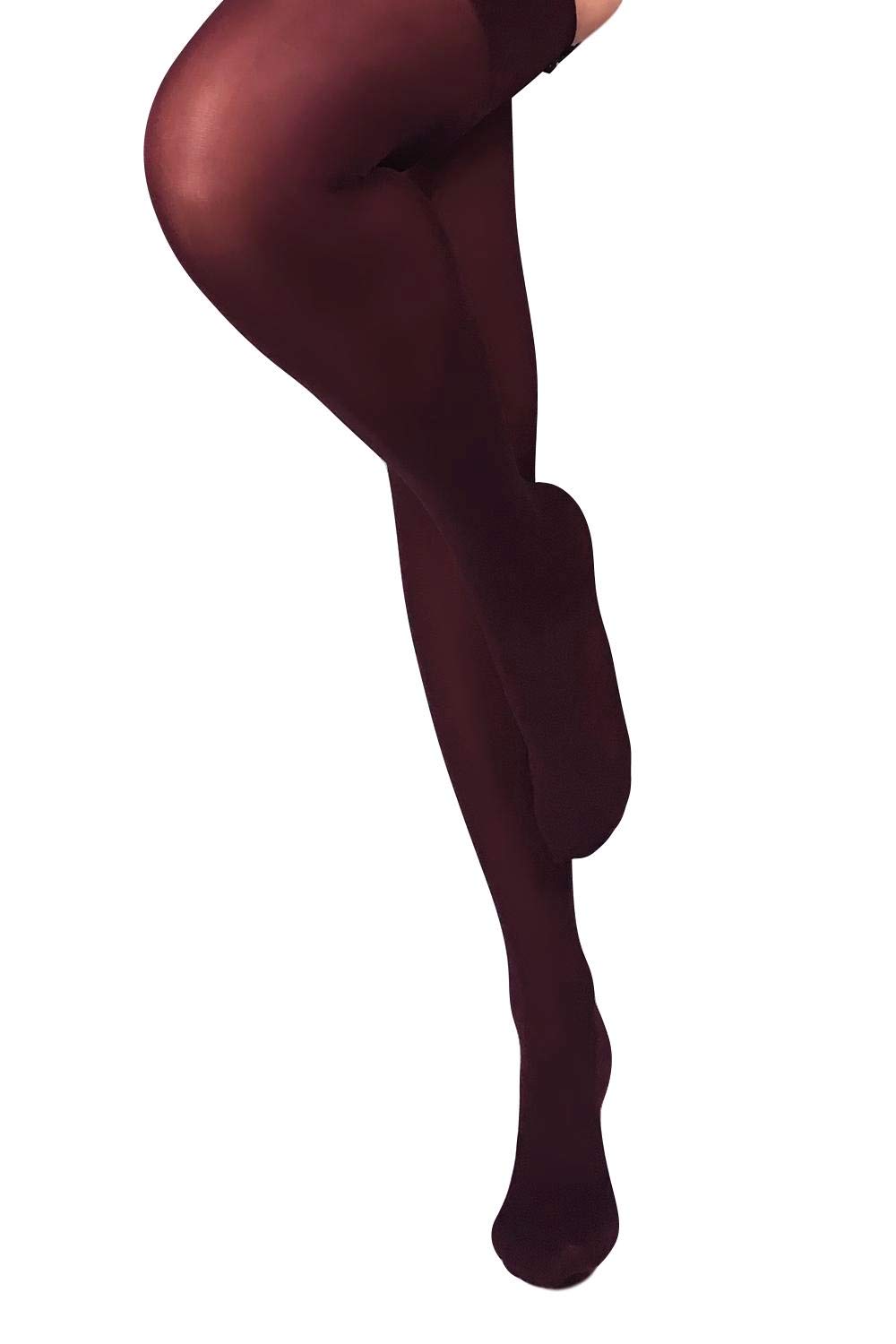 Mila Marutti Women's 40D Semi Opaque Thigh High Stockings with Garter & Suspender Belt | Made in EU | Perfect for Bridal, Cosplay, and Vintage Fashion Outfits