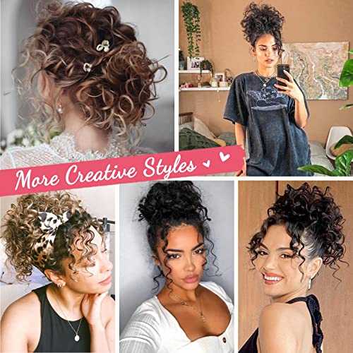 Messy Bun Hair Piece - Stretchy Elastic Drawstring Ponytail Holder for Women | Perfect for Workouts, Yoga, and Everyday Hairstyles