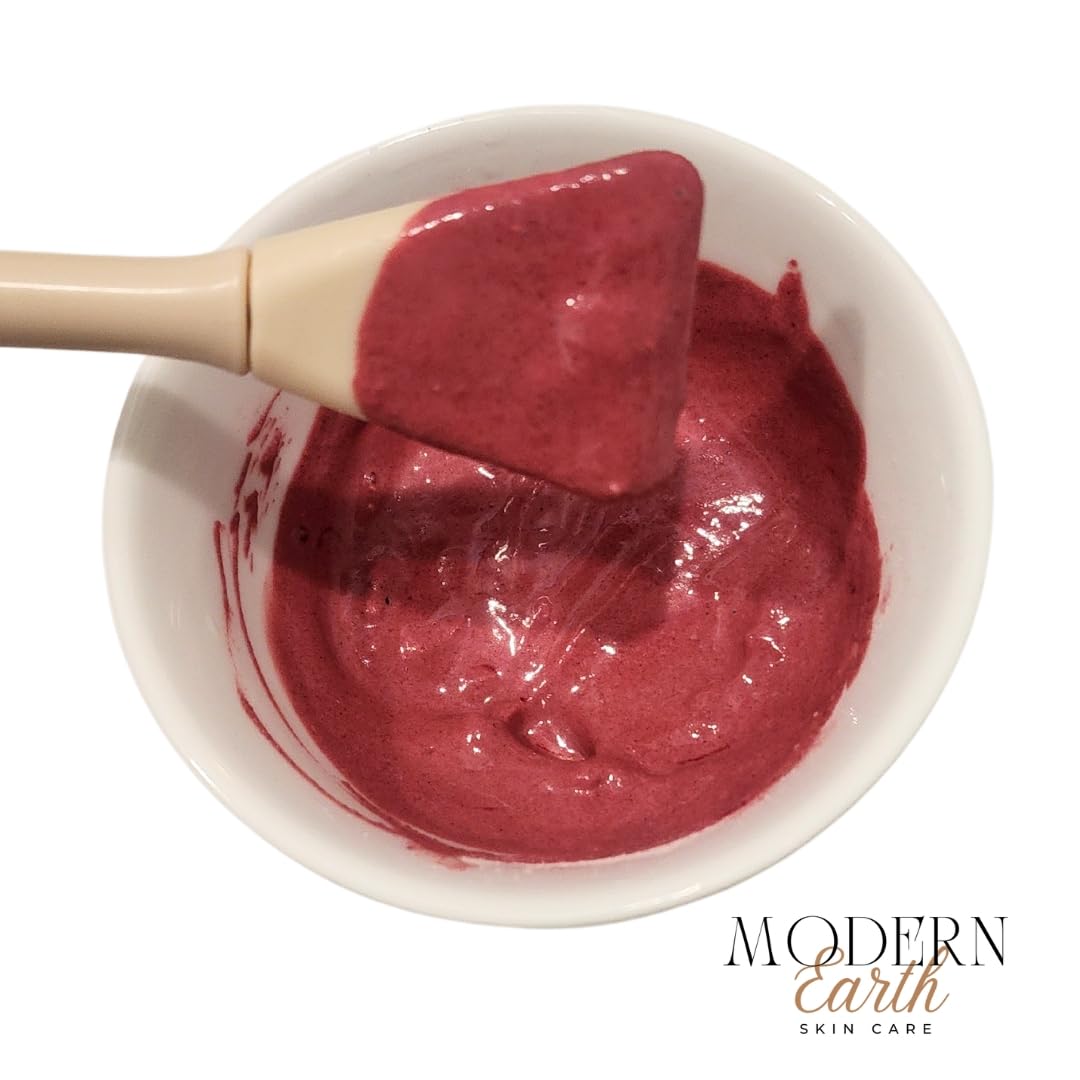 Hibiscus Rose Hydrating & Exfoliating Facial Mask - Anti-Aging Clay Powder Mask for Glowing Skin | Skin Treatment & Detoxifying Face Mask (2 oz) | Perfect for Spa Night & Self-Care Routine