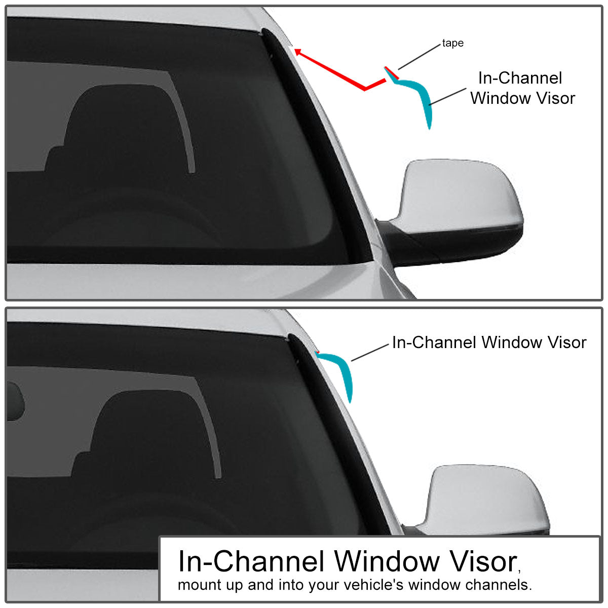 06-10 Mazda 5 Car Window Visors | Rain Guards Wind Deflectors | Smoke Tinted Side Window Deflectors for Weather Protection & Style Enhancement | Perfect for Rainy Days & Summer Driving