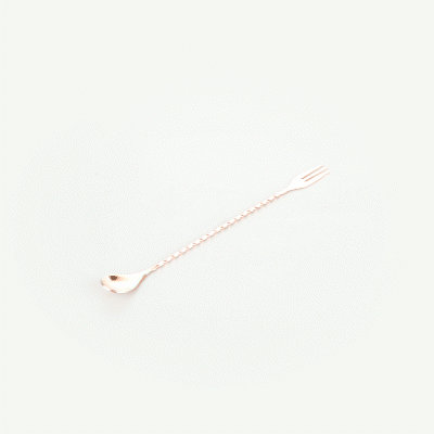 Premium Copper Plated Stainless Steel Trident Bar Spoon - 12