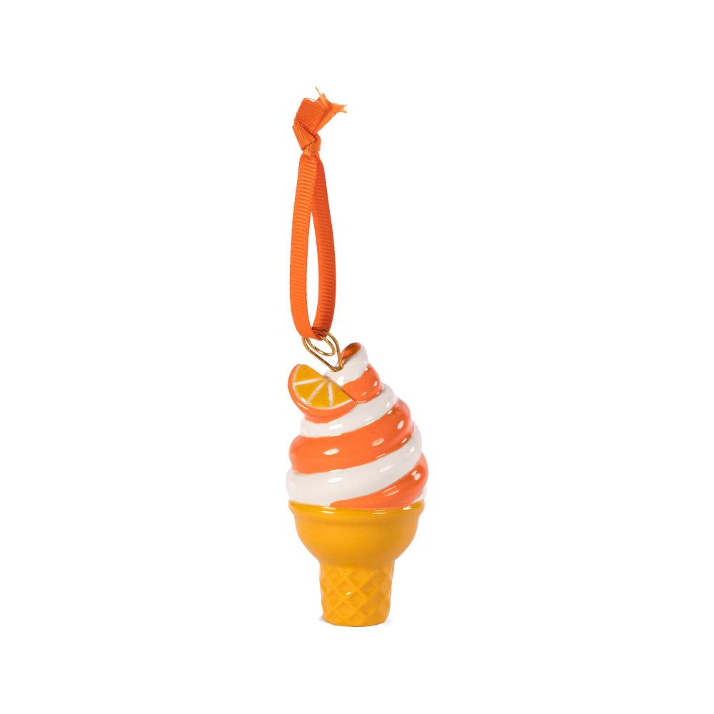 Ban.do Ice Cream Cone Ornament - Fun & Colorful Holiday Decor for Christmas Trees, Parties & Gifts | Perfect for Home, Office & Festive Celebrations