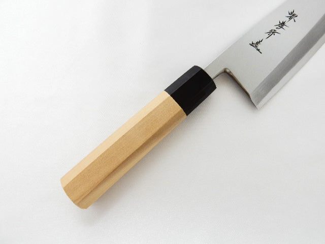 Sakai Takayuki GINSAN Silver #3 Steel Professional Japanese Deba Knife - Premium Stainless Steel Kitchen Knife for Sushi, Fish Filleting & Asian Cooking