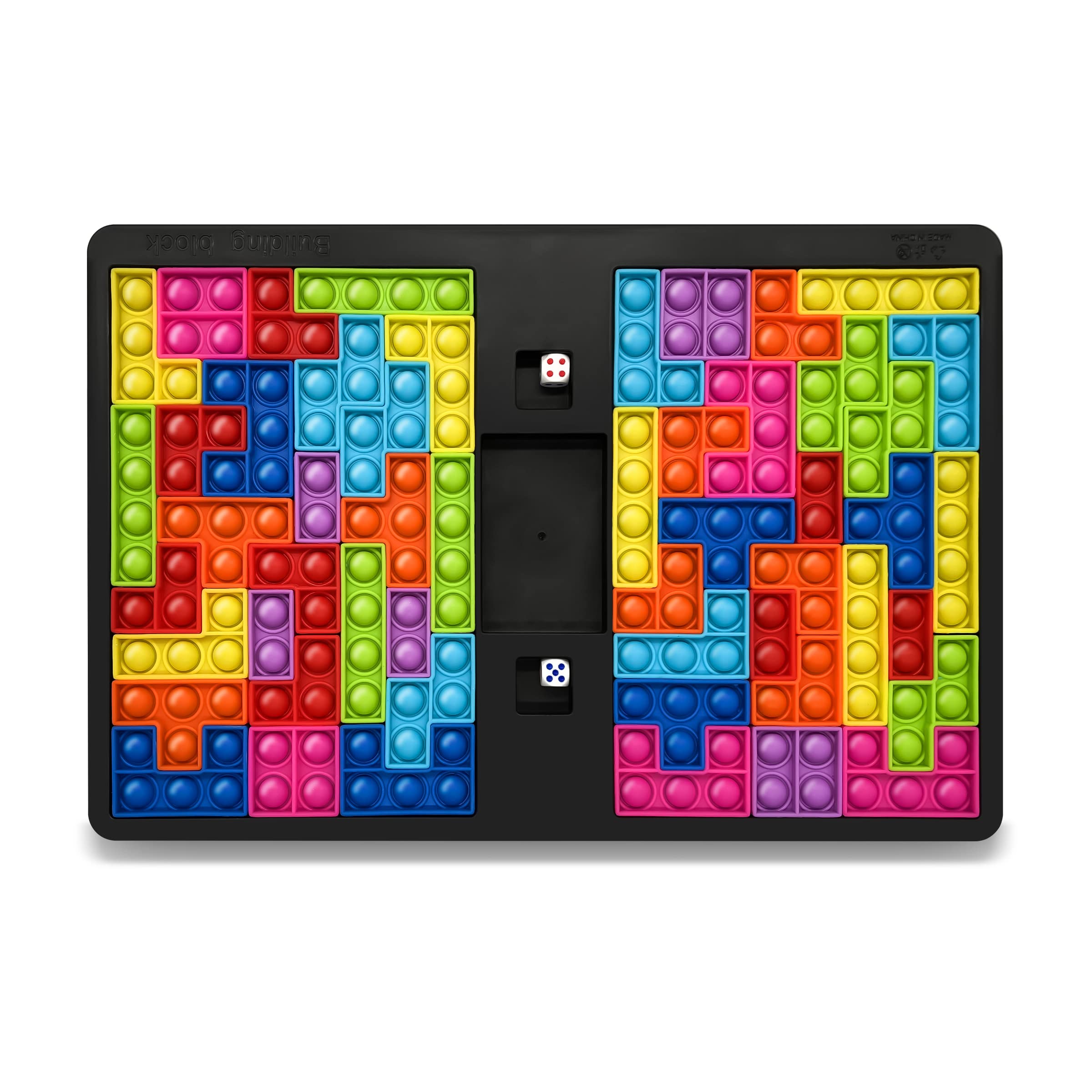Large Pop Push Bubble Sensory Fidget Toy - Stress Relief & Anxiety Reducer for Kids & Adults with Autism - Silicone Puzzle Board Game for Learning & Focus (Battle Mode) - Perfect for Classrooms, Offices & Home Relaxation