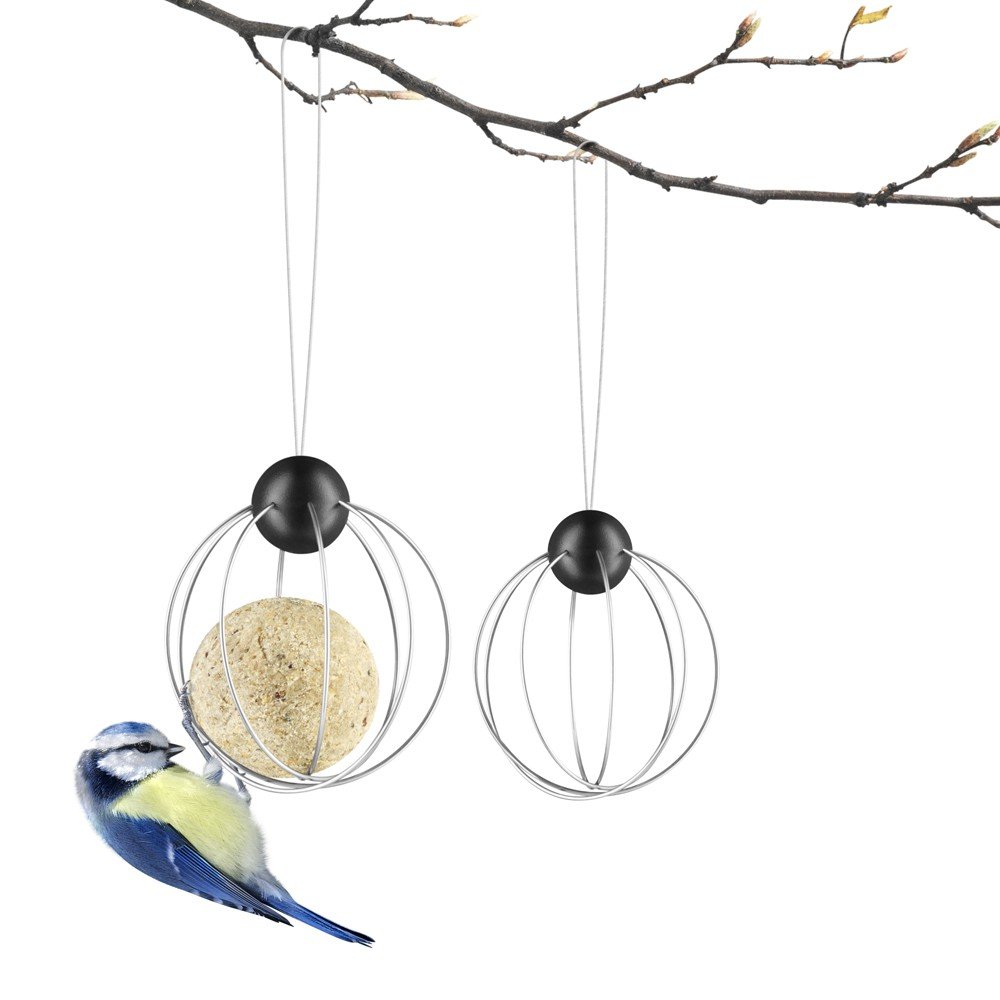 EVA SOLO Fat Ball Holder for Bird Feeders - Pack of 2, Secure No-Spill Design for Outdoor Bird Watching & Garden Decor