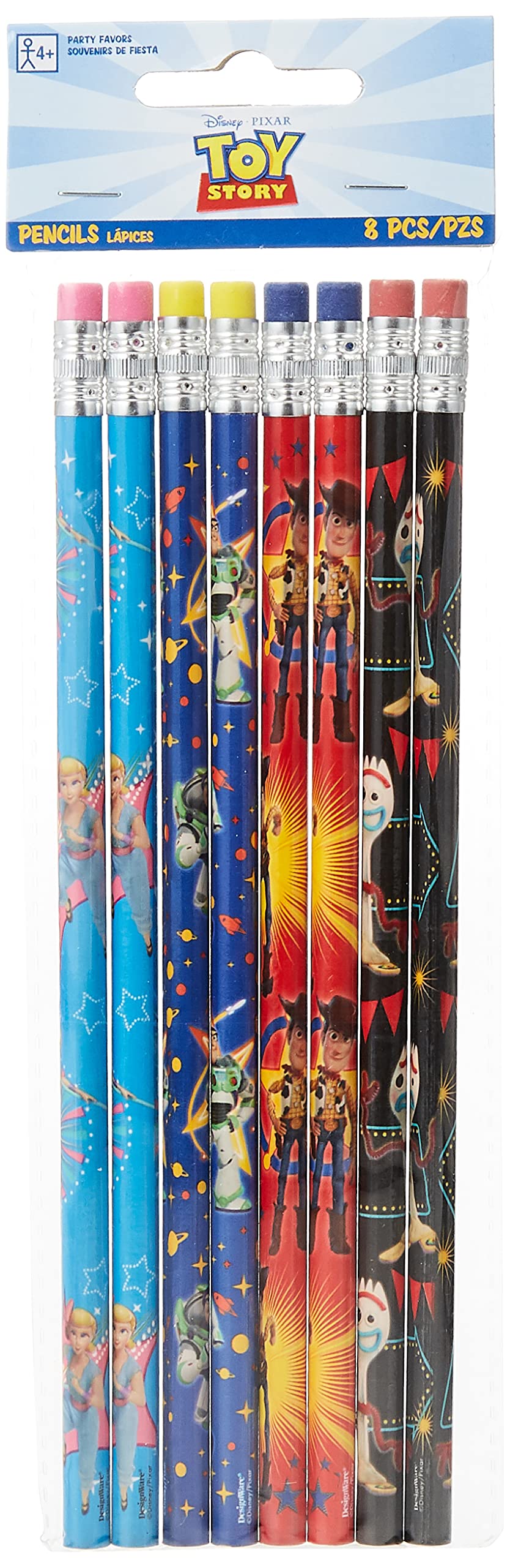 Toy Story Pencils Set of 8 - Disney Pixar Woody Buzz Lightyear Character Design - Perfect for School, Office & Collectors