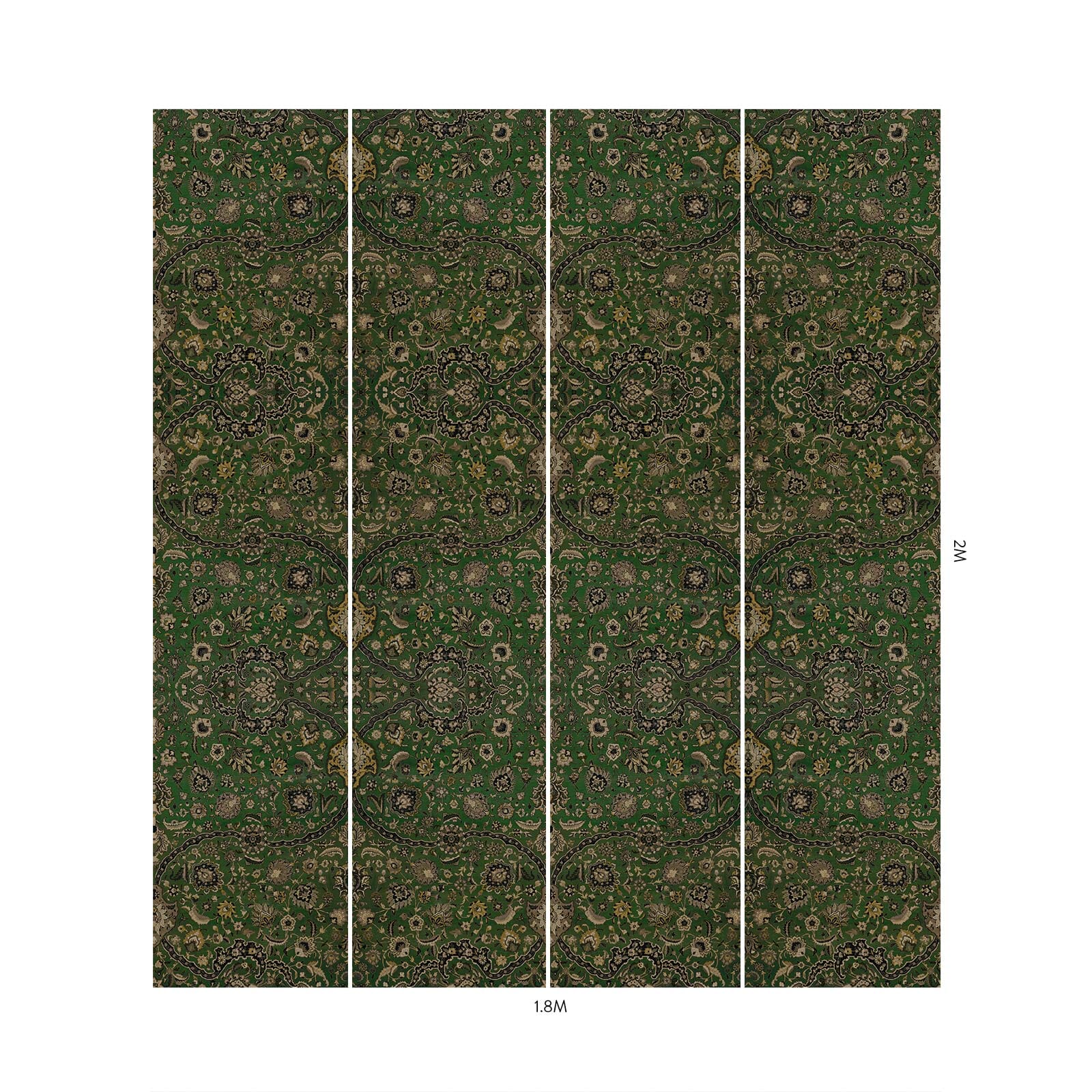 Premium ZANJAN Wallpaper - Juniper Green Peel & Stick Removable Wallpaper for Home Decor - Perfect for Living Room, Bedroom, and Nursery