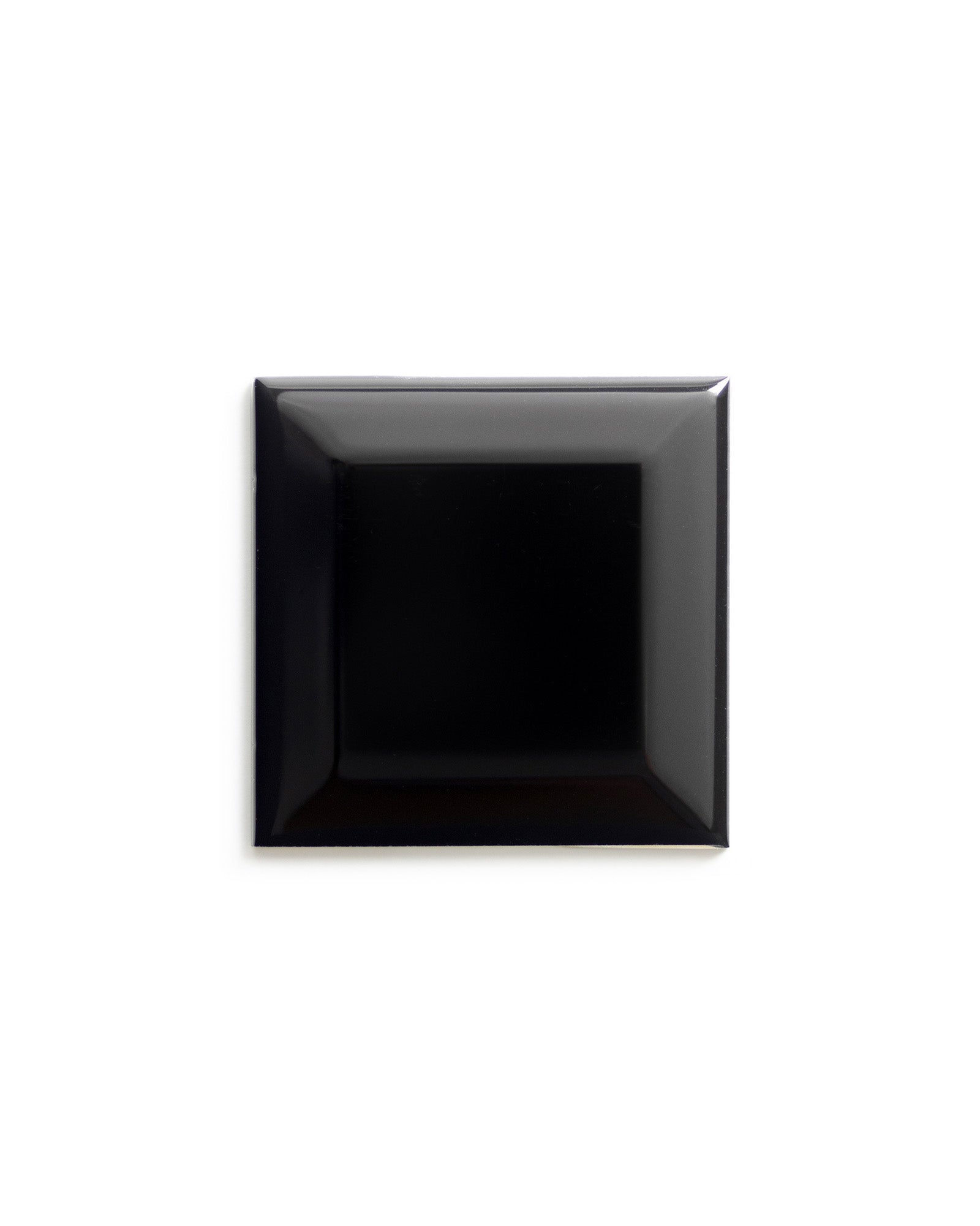 Kakel Victoria Facade Edge Tile 7.5 x 7.5 cm Black Glossy - Perfect for Kitchen Backsplash & Bathroom Wall Decor