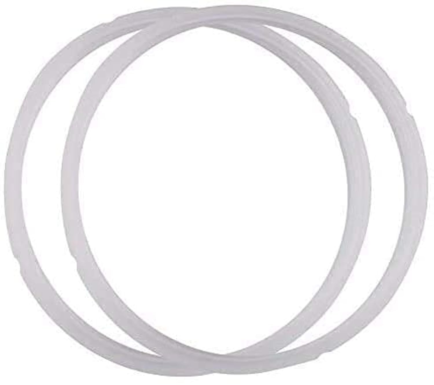 Premium Pressure Cooker Sealing Ring Set - Clear Silicone Gasket for 5L/6L (5QT/6QT) Multi-Cookers - 2 Pack - Perfect for Instant Pot, Electric Pressure Cookers & Slow Cooking